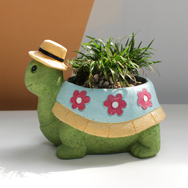 Bonsai Tree Zen Garden - Cartoon Dier Succulente Bloempot Leuke Schildpad