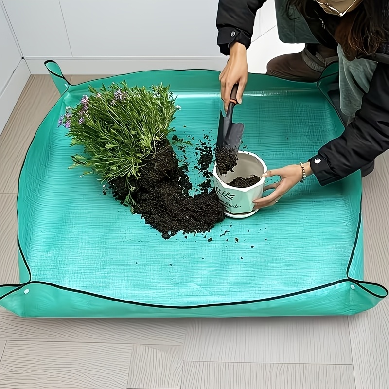 Bonsai Repotting Mat - Grote opvouwbare, heavy-duty PE plantenverplantingsmat, waterdichte