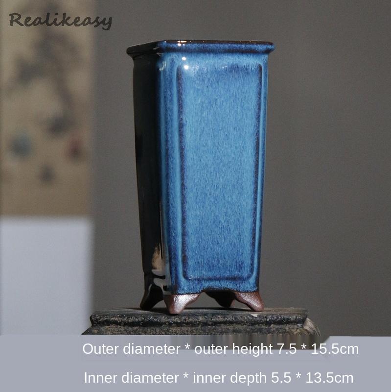 Blauw Paars Zand Bloempot Met  - Bonsai Tree Zen Garden recensie en prijs
